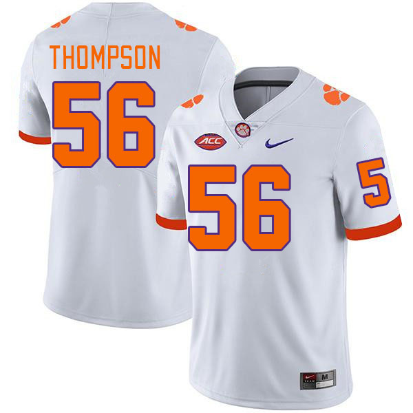 Men #56 Champ Thompson Clemson Tigers College Football Jerseys Stitched-White